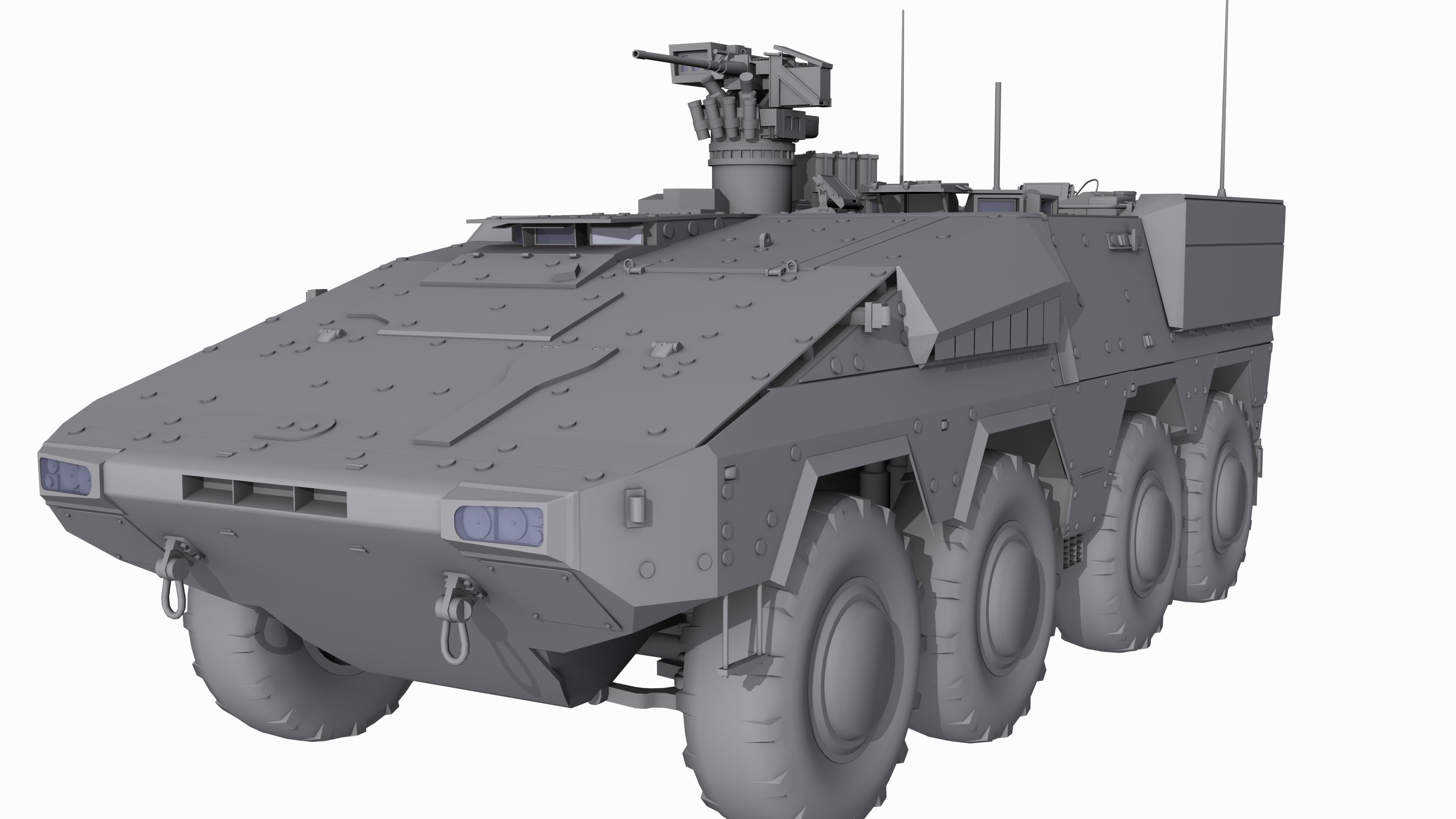 Boxer GTK A2 Game Model Low-poly 3D model_4