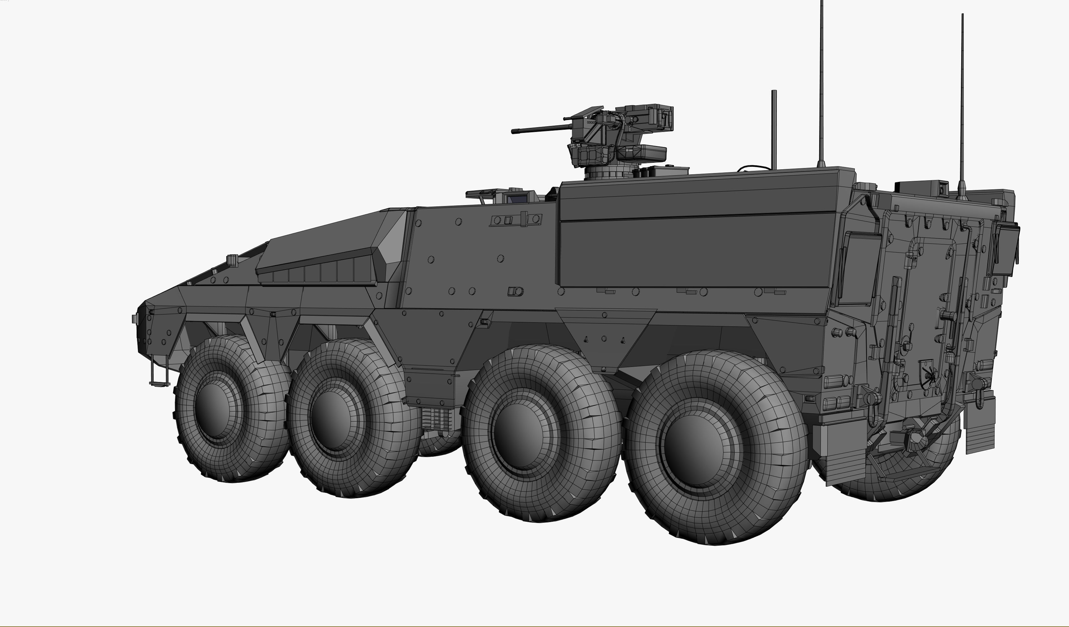 Boxer GTK A2 Game Model Low-poly 3D model_10