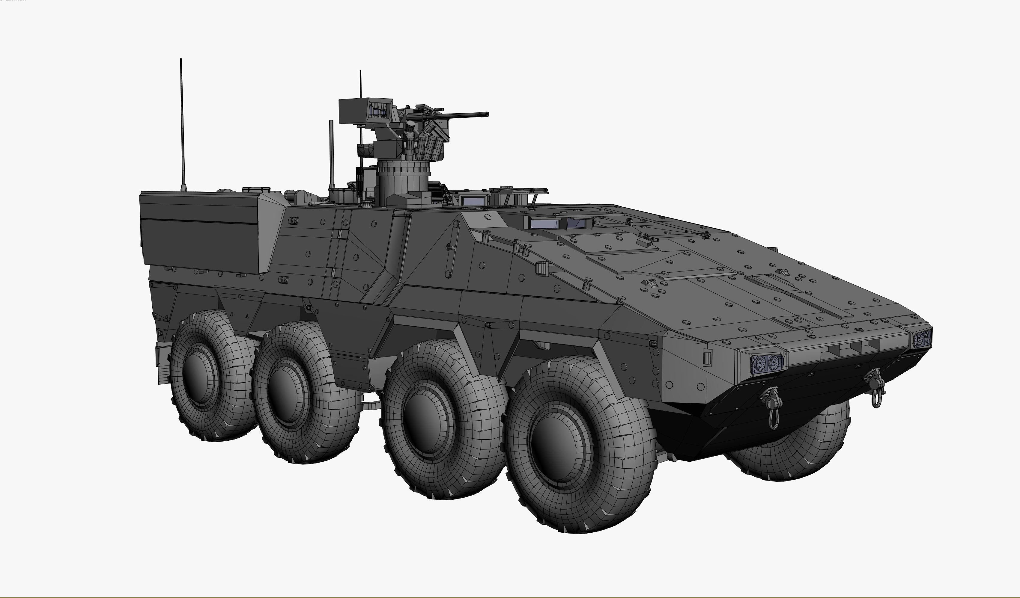 Boxer GTK A2 Game Model Low-poly 3D model_17