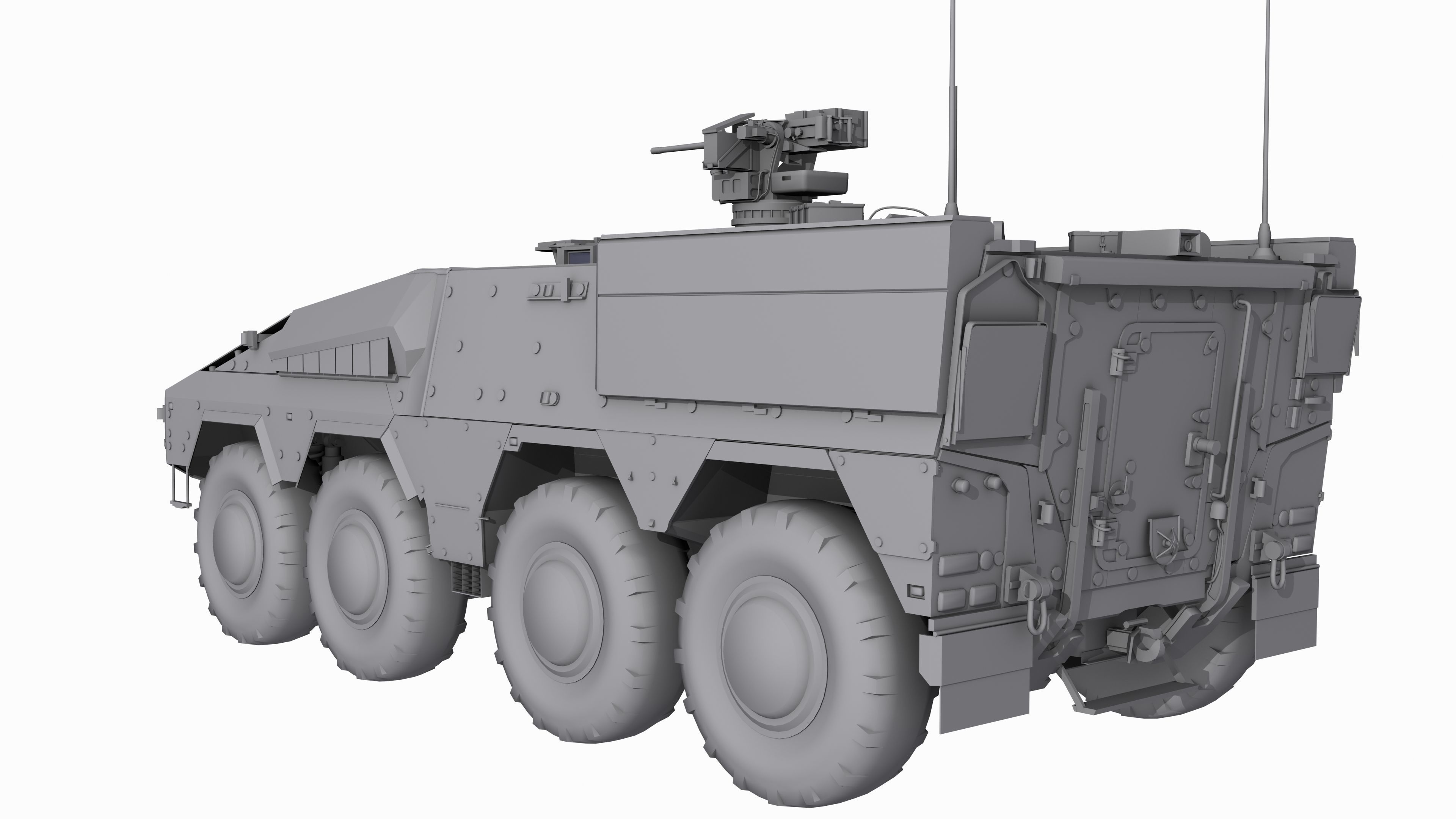 Boxer GTK A2 Game Model Low-poly 3D model_6