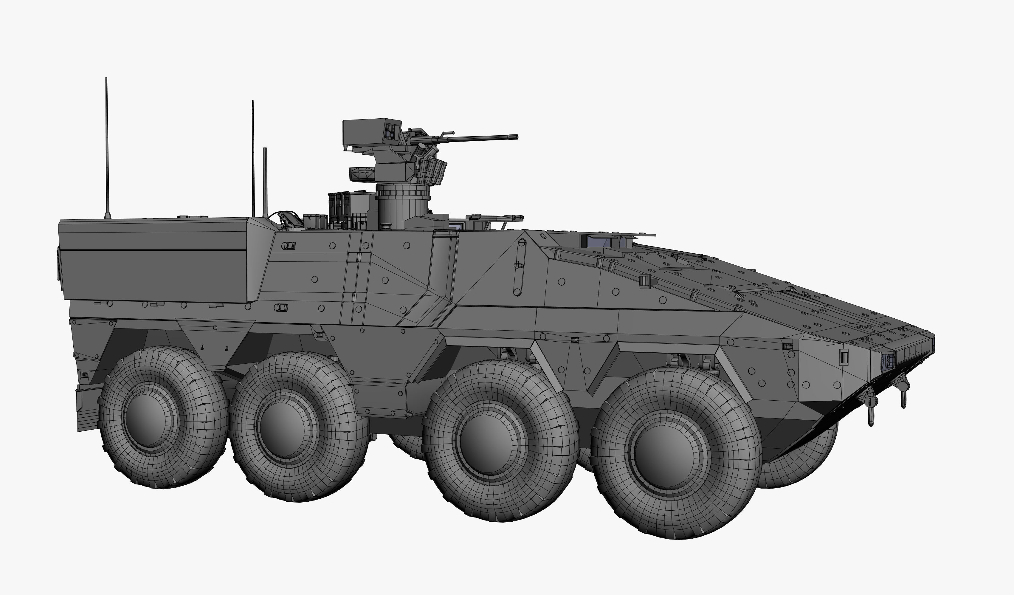 Boxer GTK A2 Game Model Low-poly 3D model_13