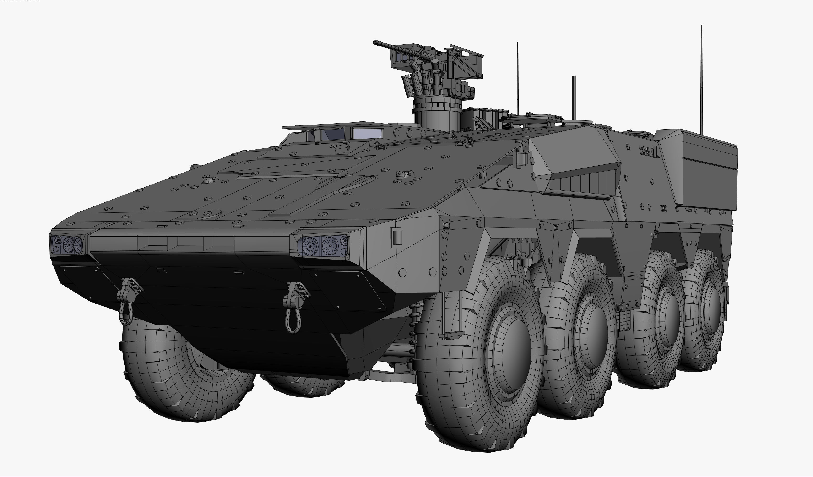 Boxer GTK A2 Game Model Low-poly 3D model_19