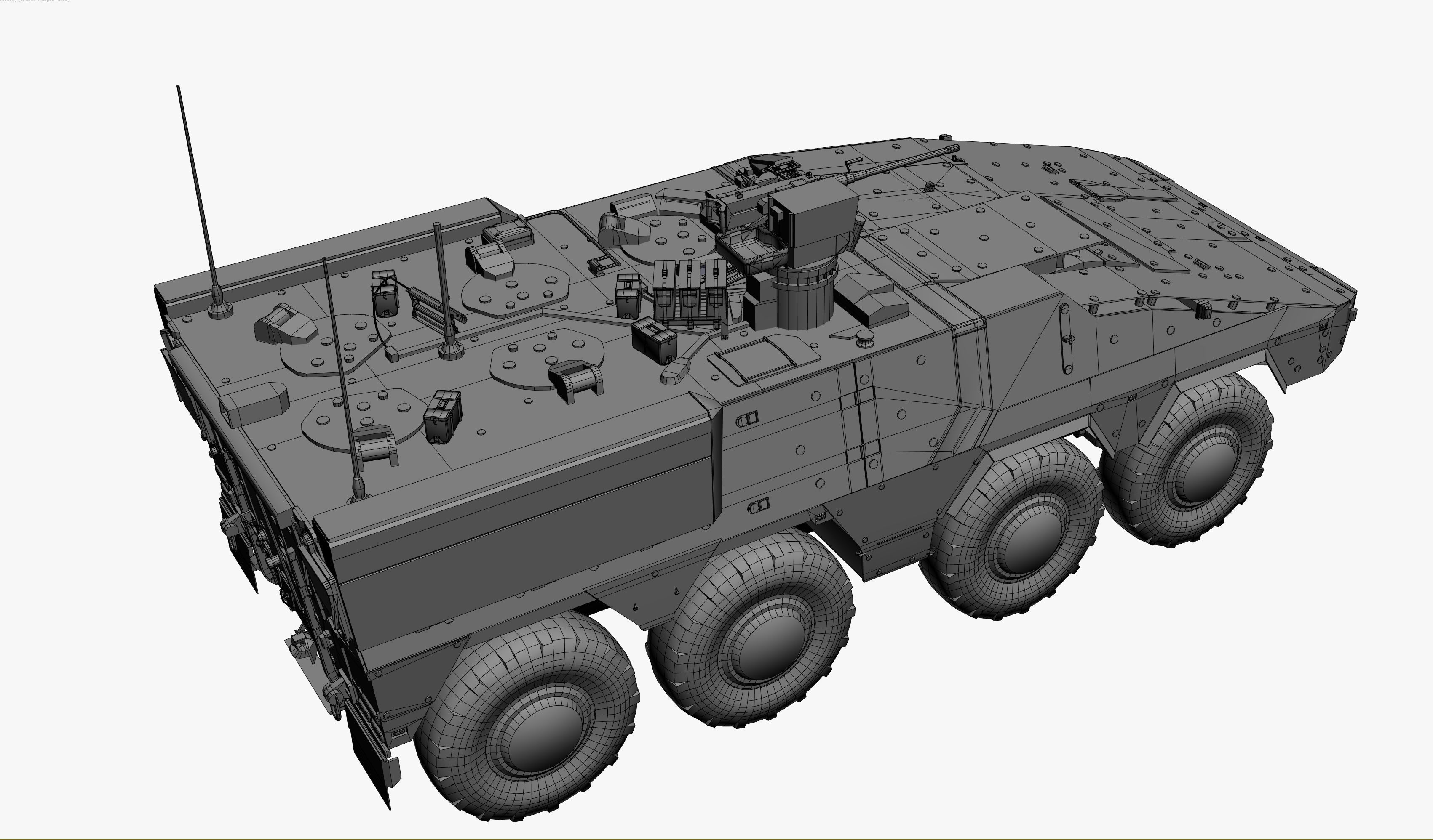 Boxer GTK A2 Game Model Low-poly 3D model_14