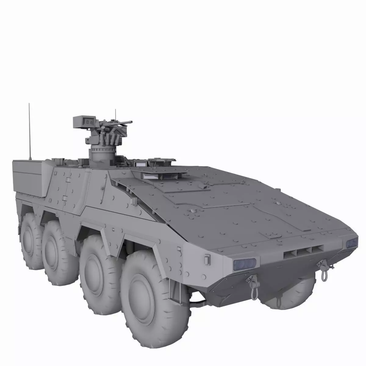 Boxer GTK A2 Game Model Low-poly 3D model_0