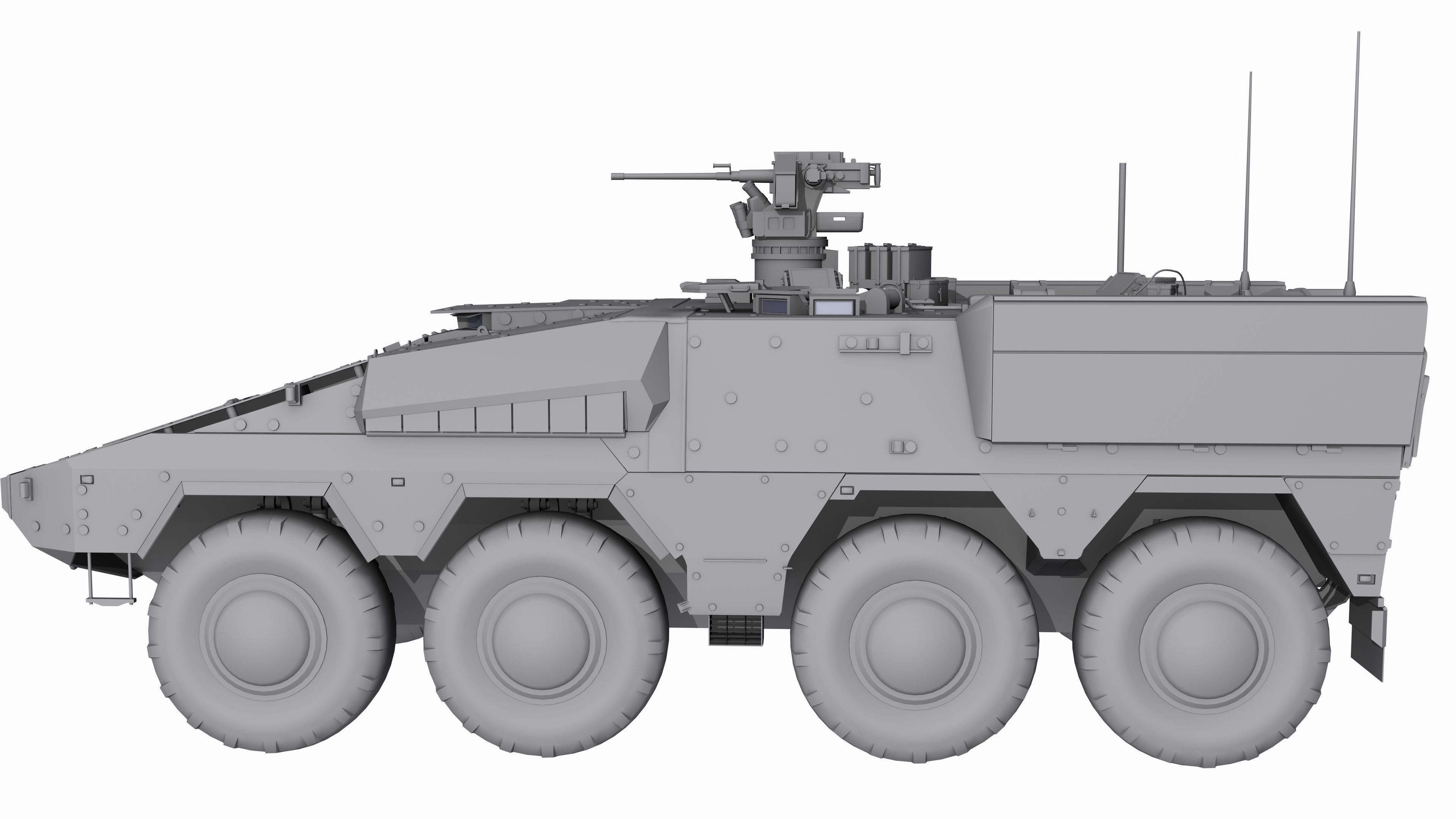 Boxer GTK A2 Game Model Low-poly 3D model_5