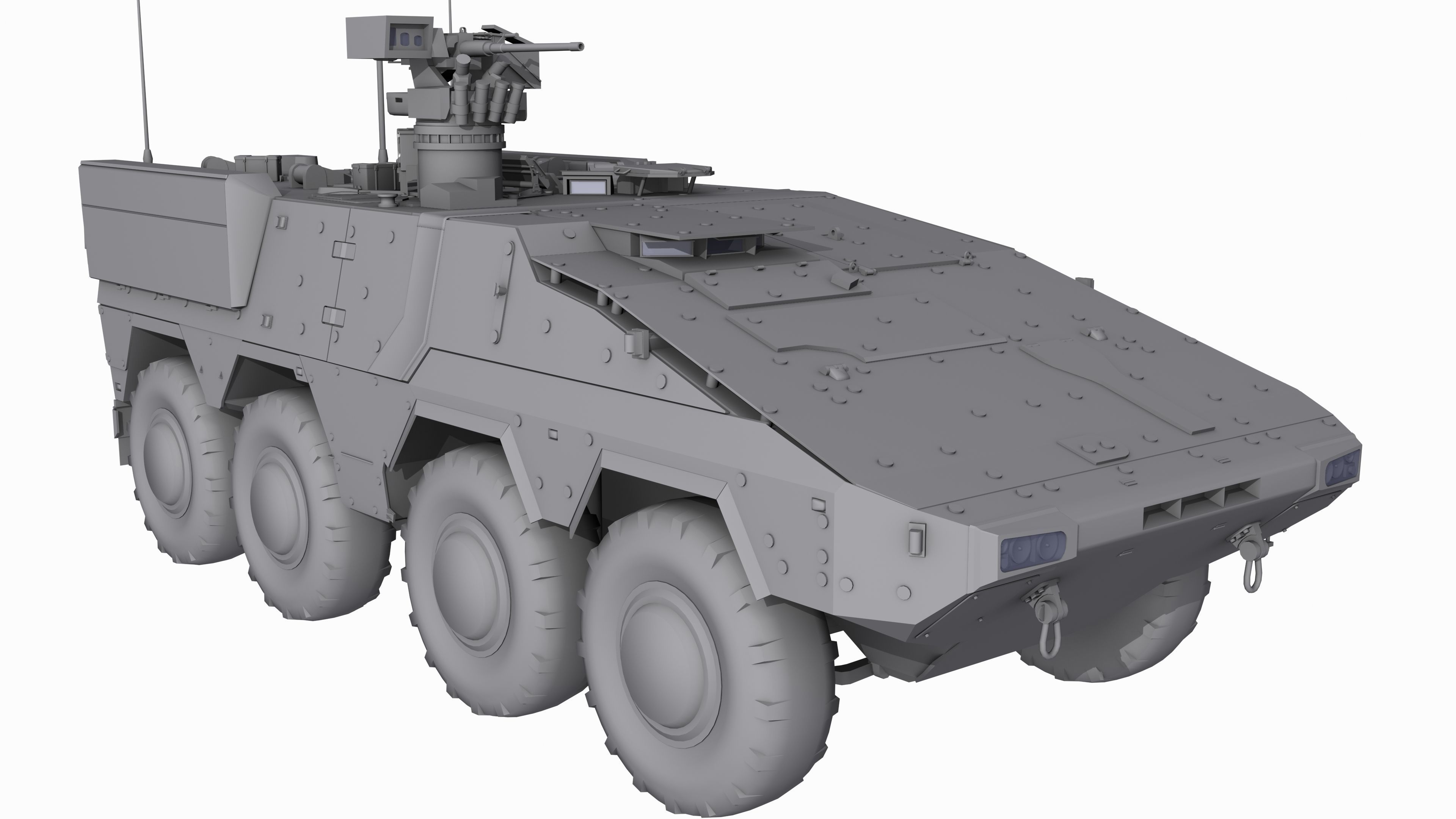 Boxer GTK A2 Game Model Low-poly 3D model_2