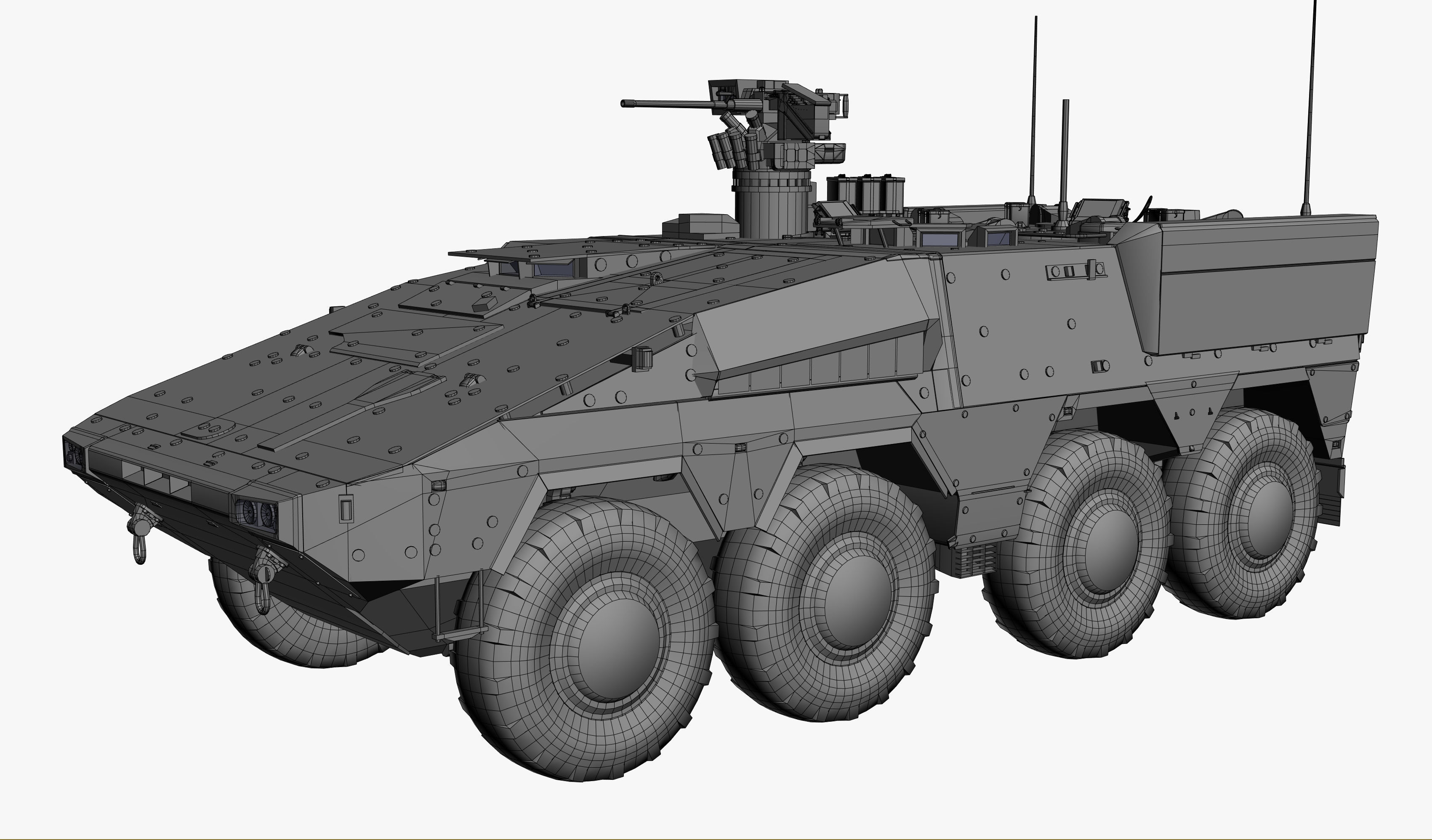 Boxer GTK A2 Game Model Low-poly 3D model_20