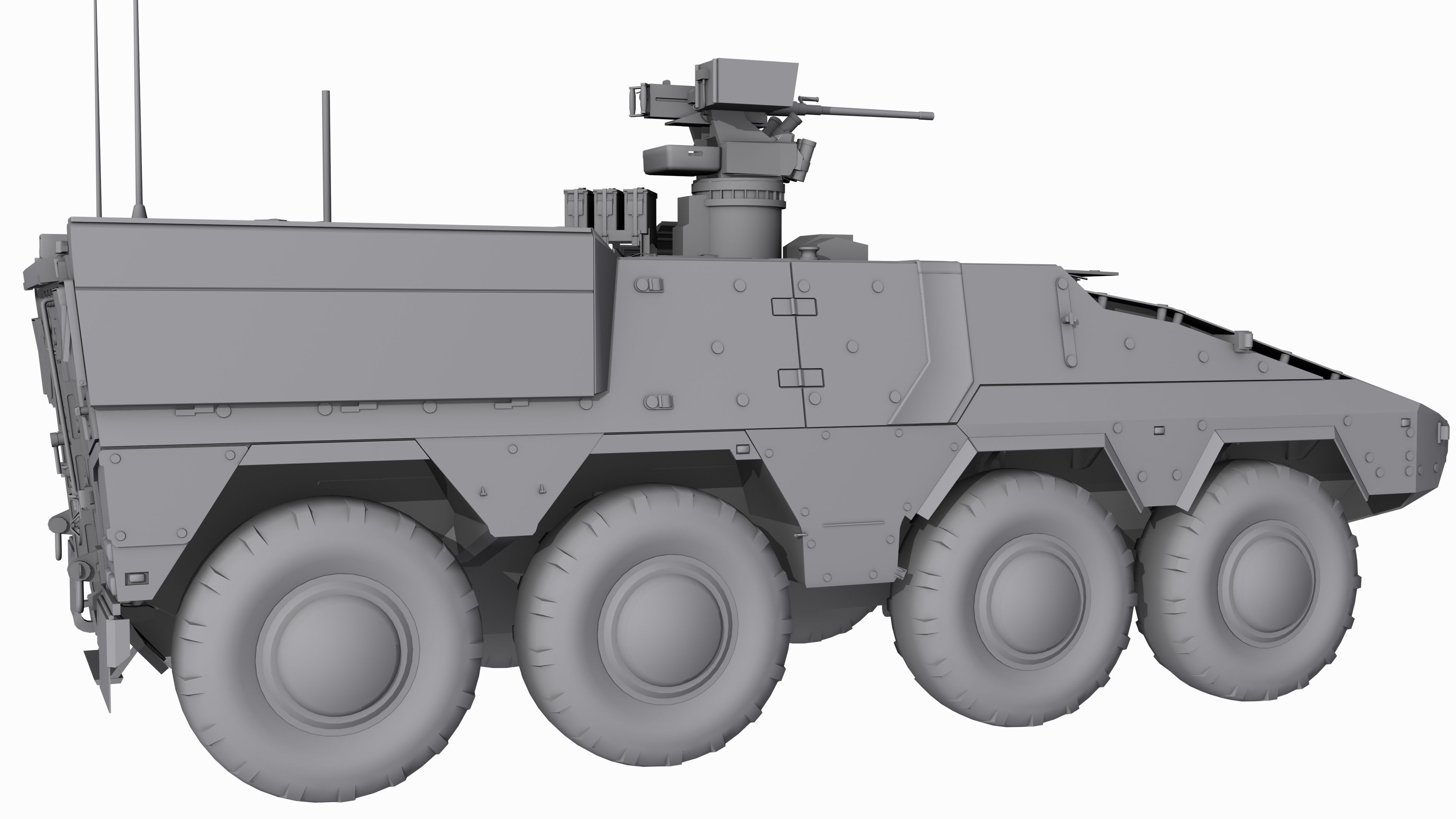 Boxer GTK A2 Game Model Low-poly 3D model_7