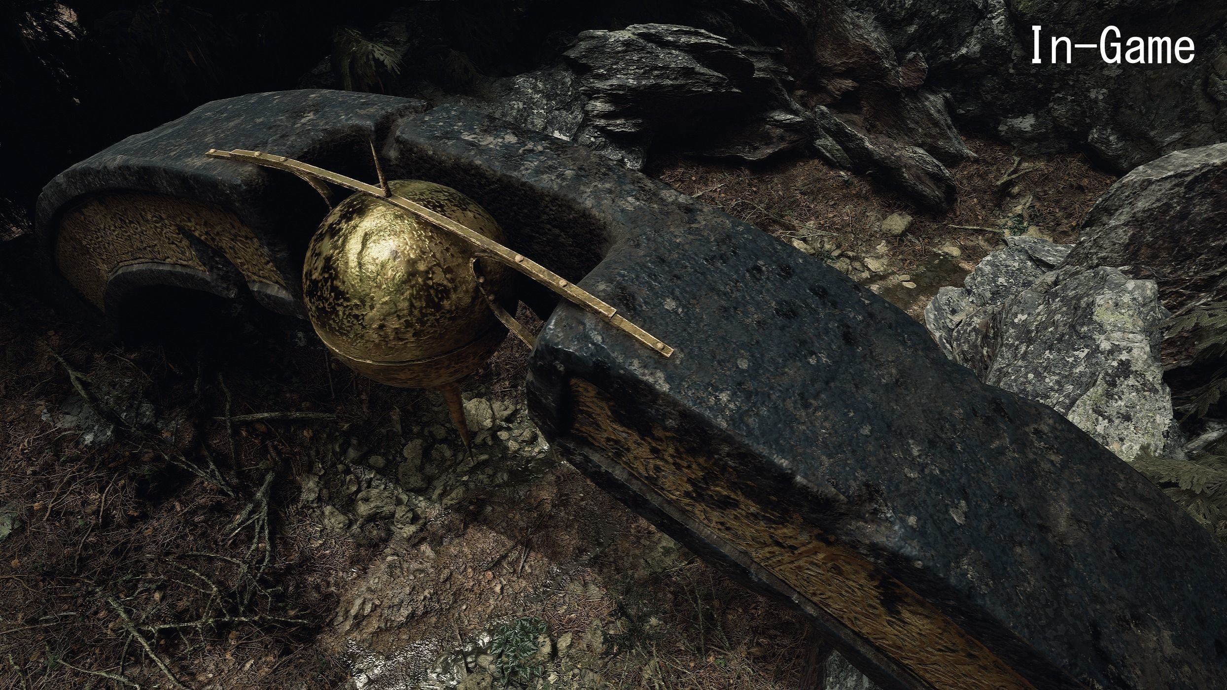 BlackStone Arch with Ornaments Low-poly 3D model_2