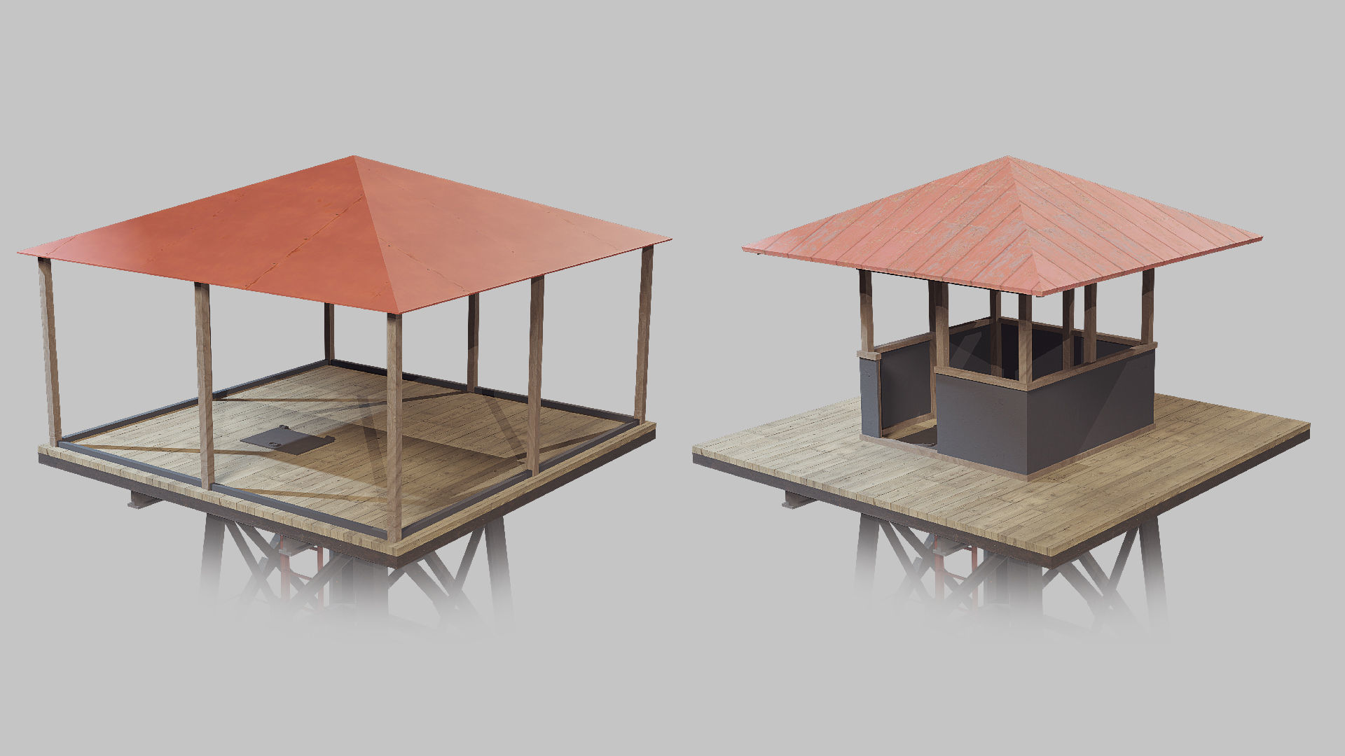 Watchtower set 01 3D model_5