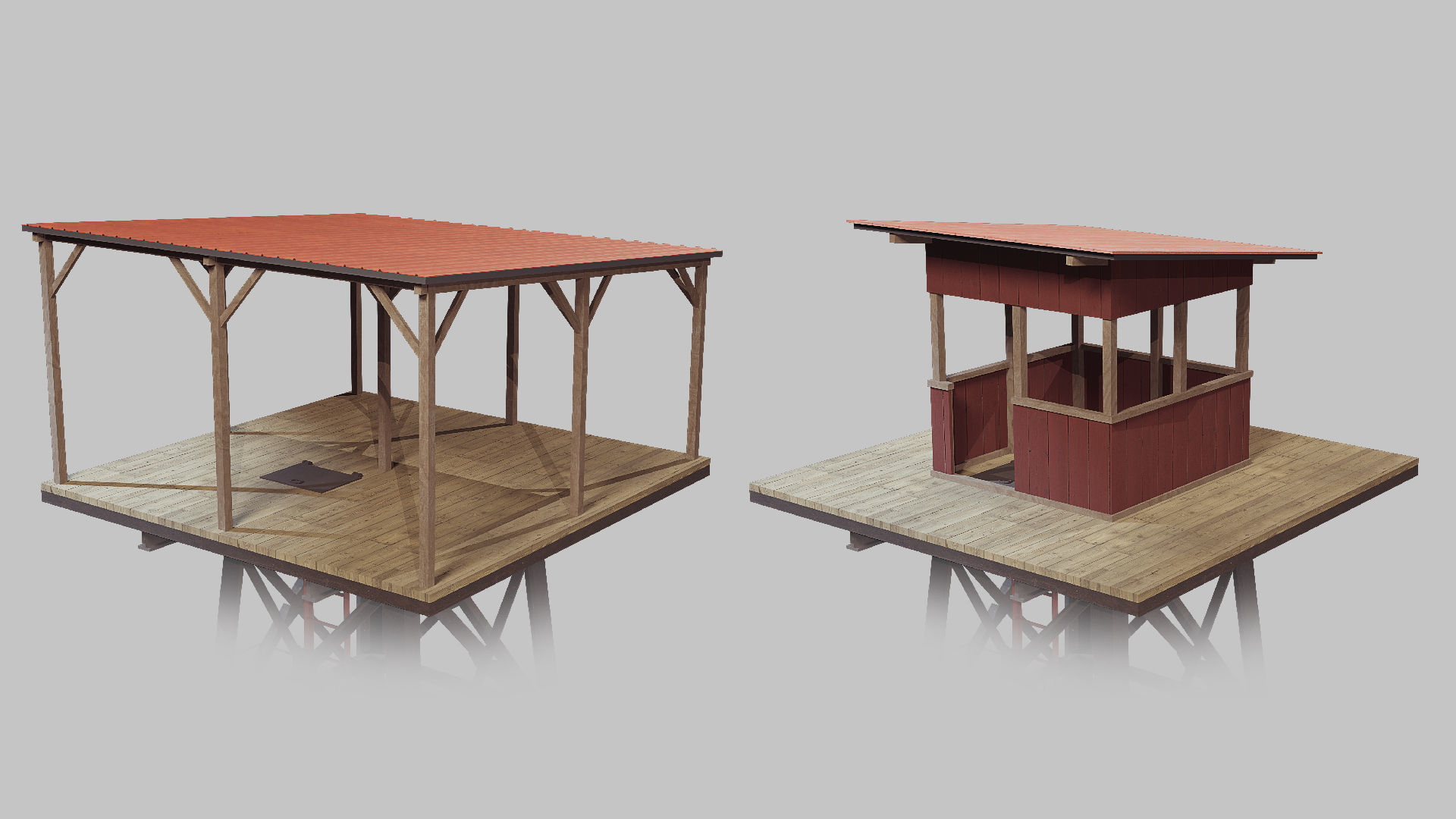 Watchtower set 01 3D model_6