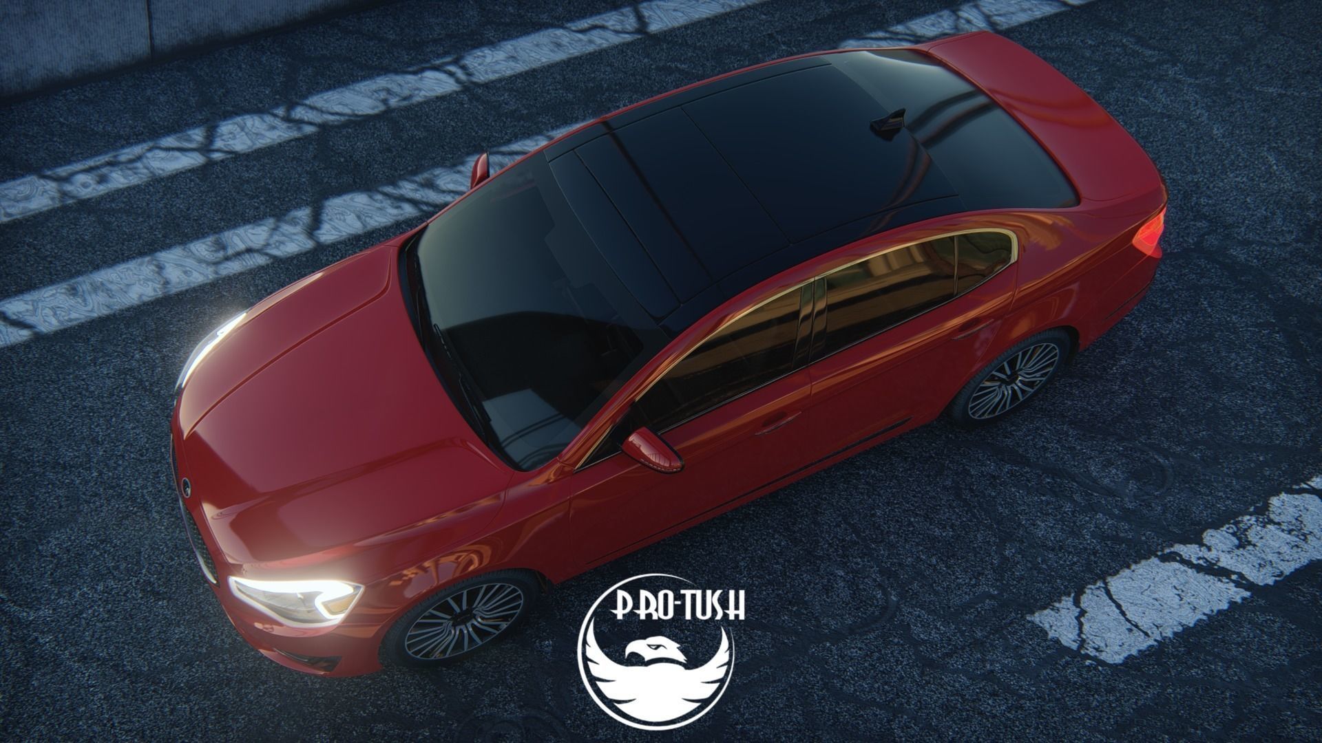 Kia Cadenza 2014  High  Quality Exterior 3D Model  3D model_10