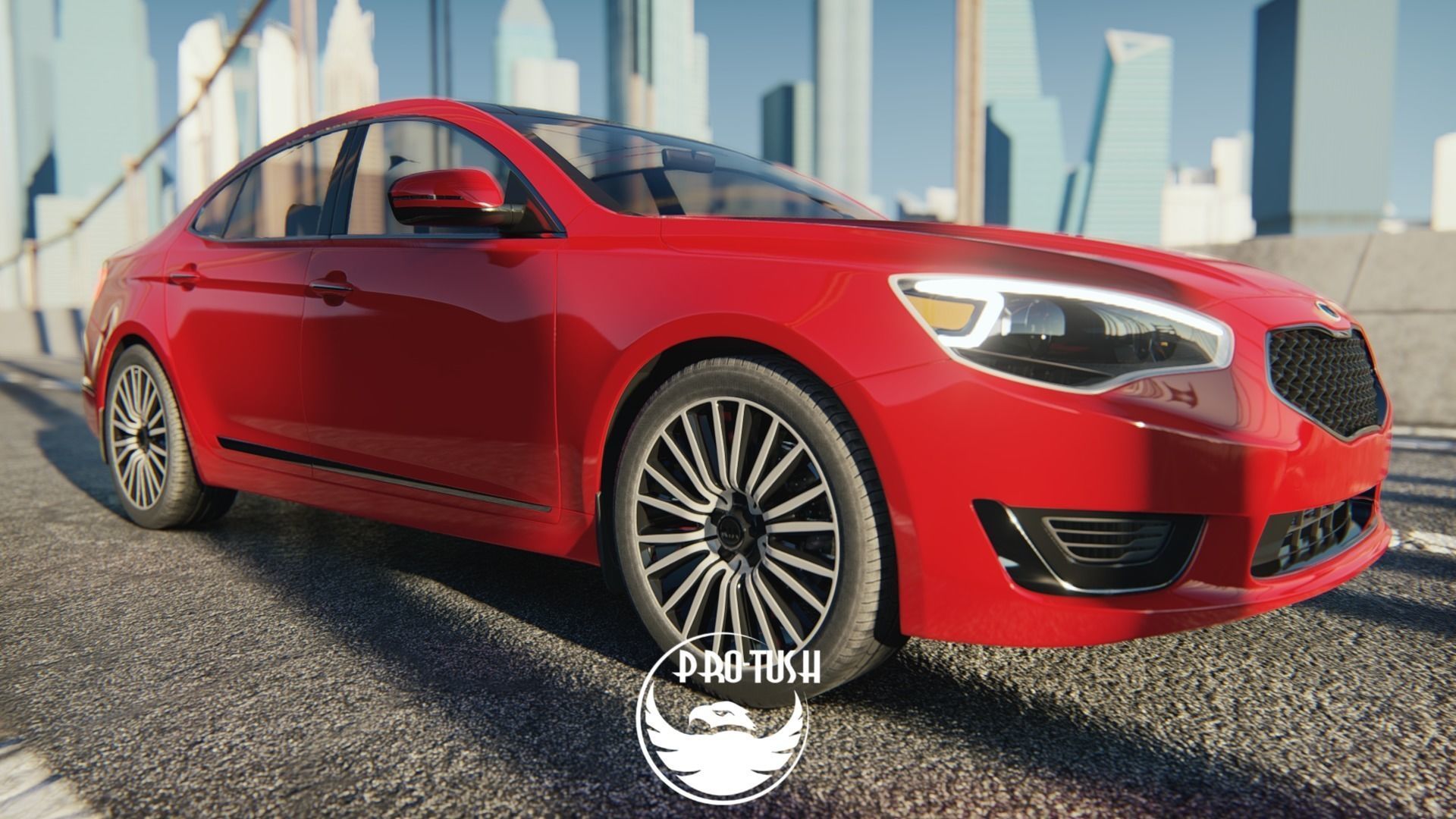 Kia Cadenza 2014  High  Quality Exterior 3D Model  3D model_2