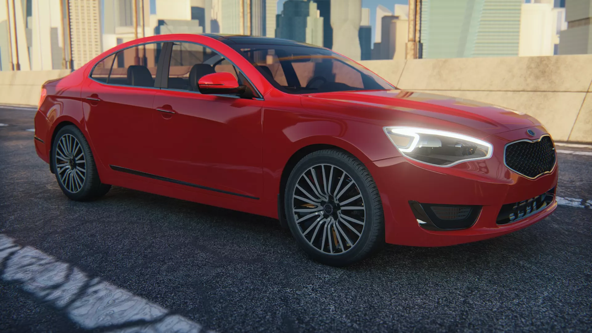 Kia Cadenza 2014  High  Quality Exterior 3D Model  3D model_0