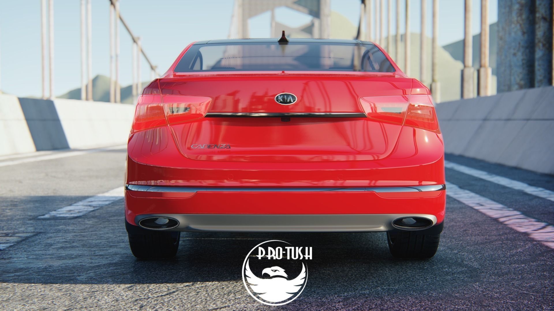 Kia Cadenza 2014  High  Quality Exterior 3D Model  3D model_11