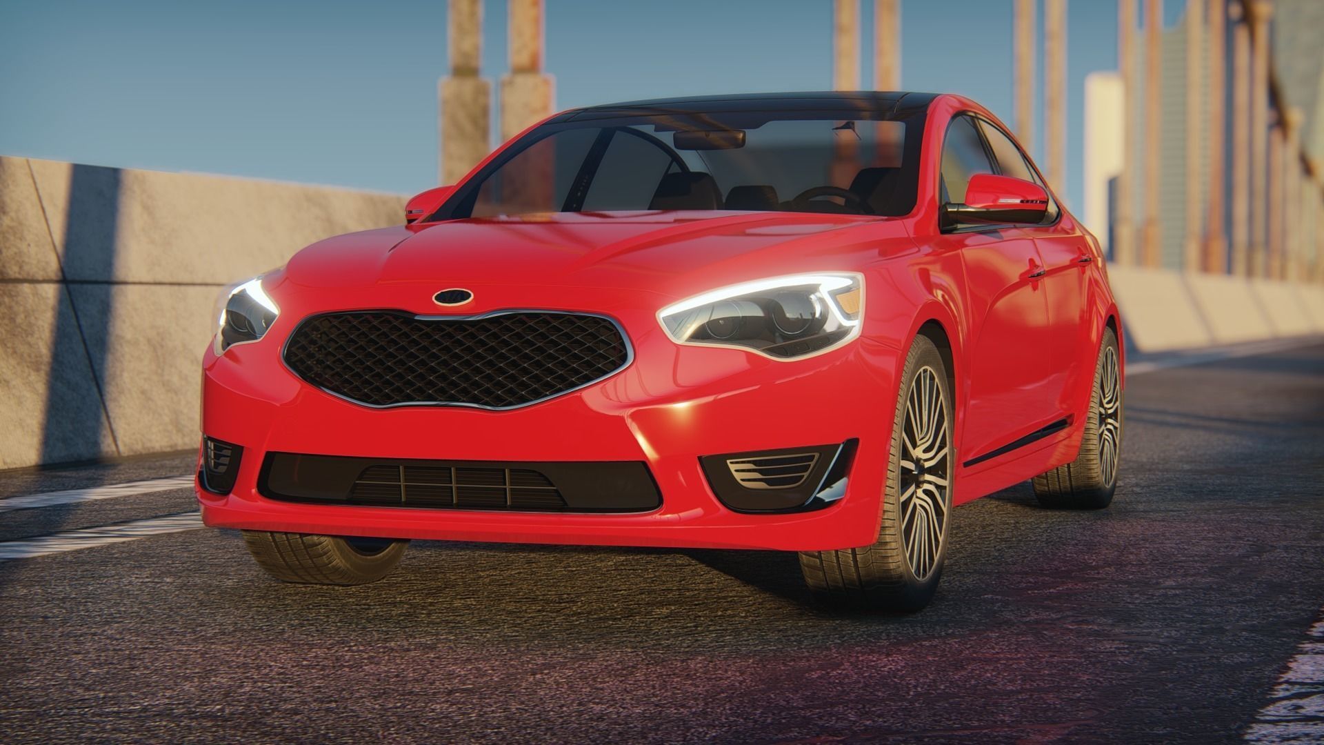 Kia Cadenza 2014  High  Quality Exterior 3D Model  3D model_1