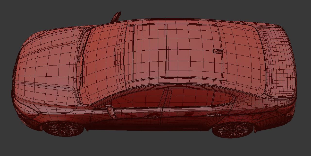 Kia Cadenza 2014  High  Quality Exterior 3D Model  3D model_5