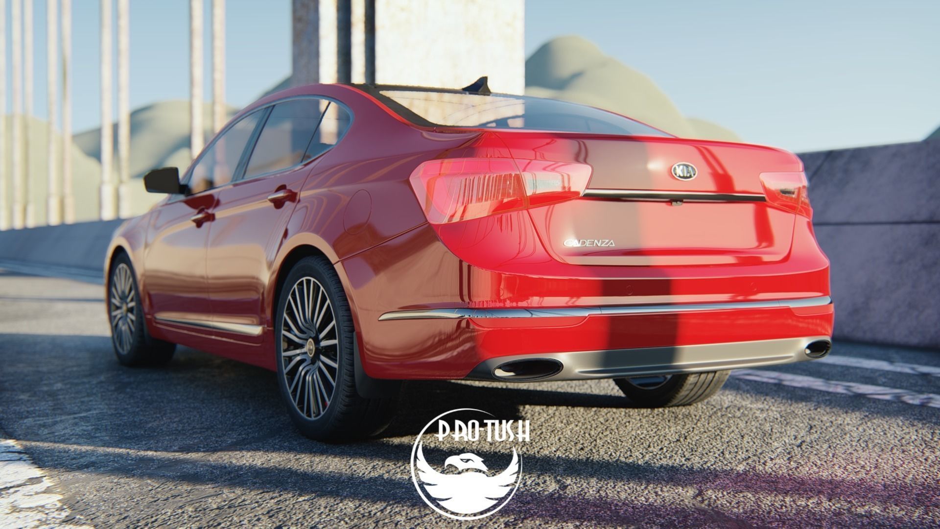 Kia Cadenza 2014  High  Quality Exterior 3D Model  3D model_9