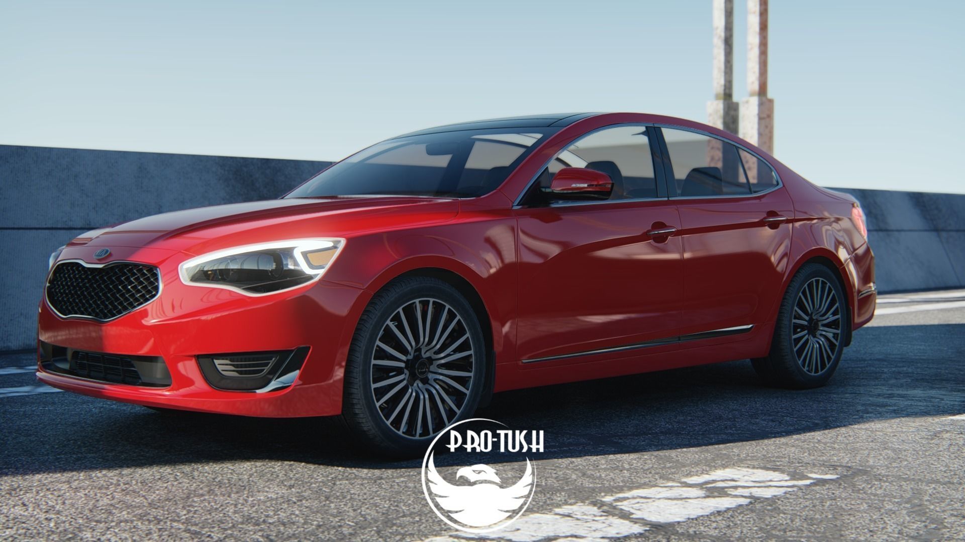 Kia Cadenza 2014  High  Quality Exterior 3D Model  3D model_8