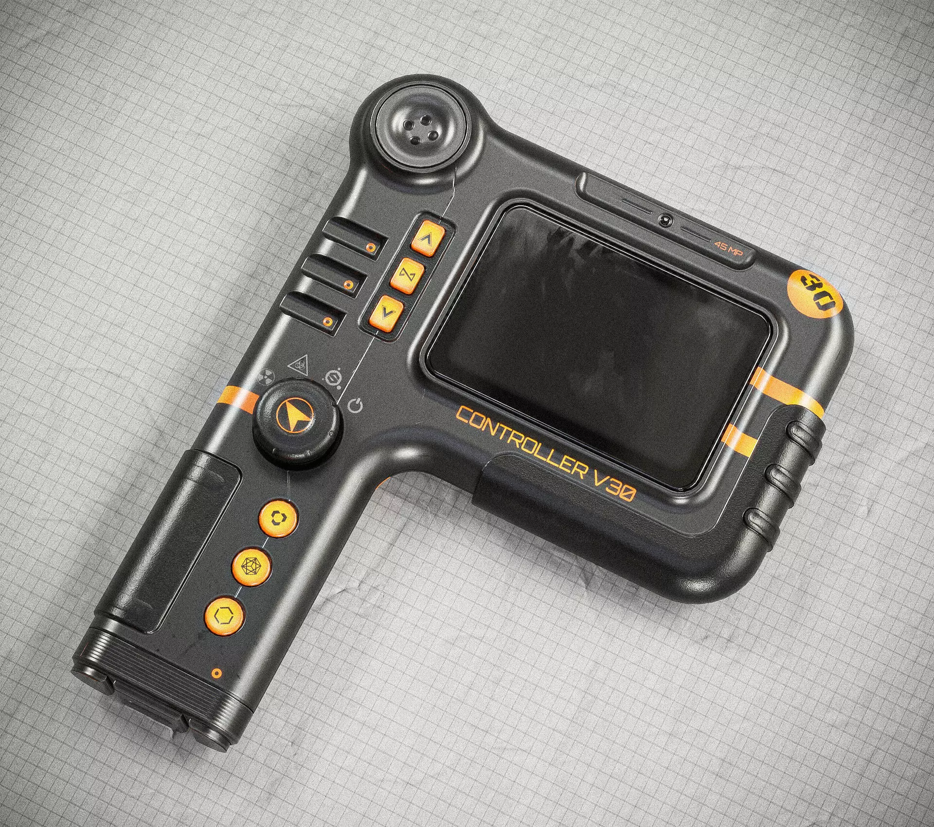 Sci-fi Controller V30 PBR Low-poly 3D model_0