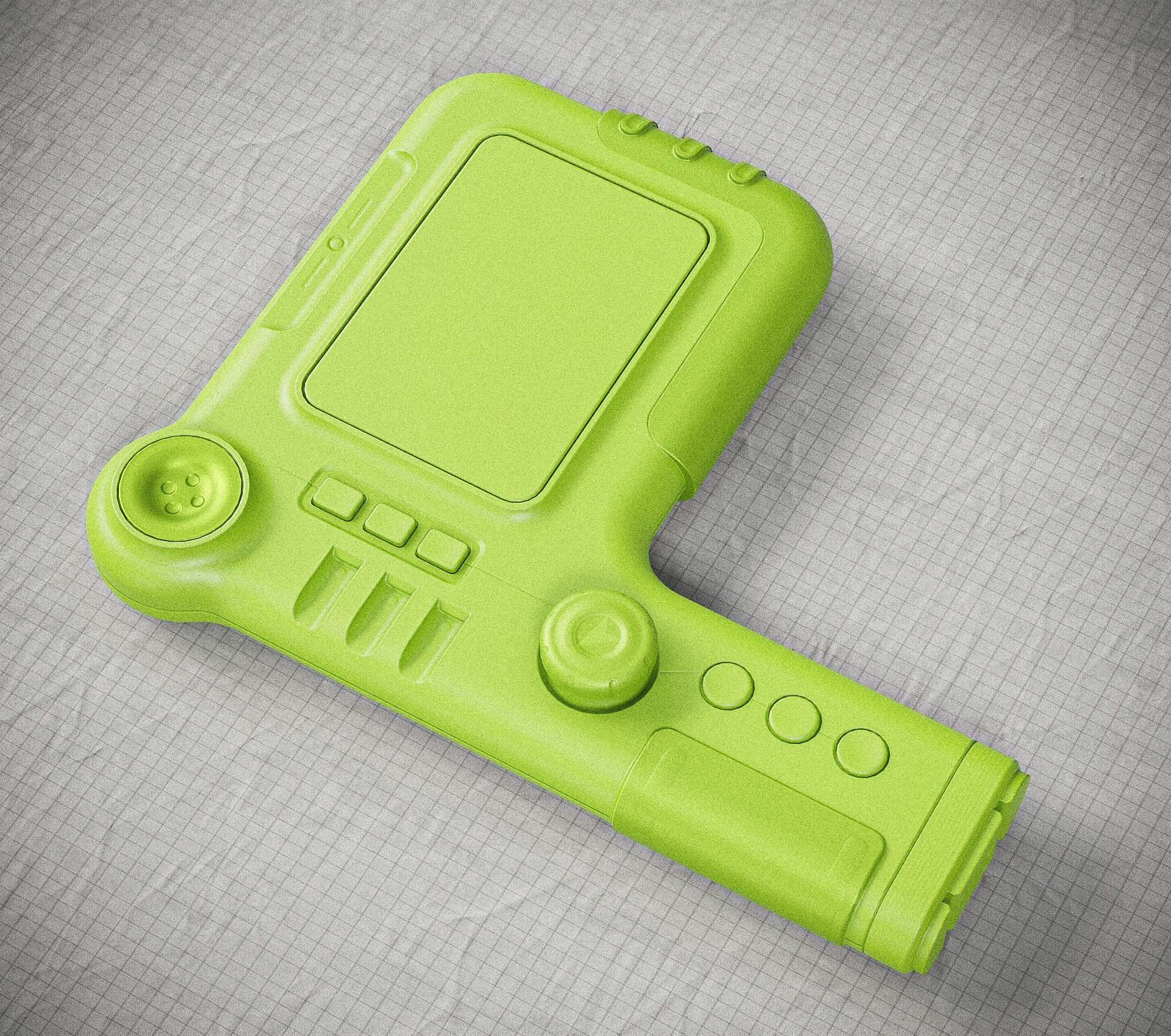 Sci-fi Controller V30 PBR Low-poly 3D model_14