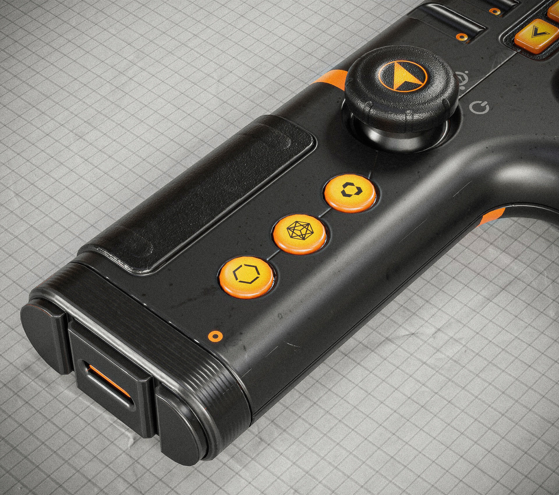 Sci-fi Controller V30 PBR Low-poly 3D model_11