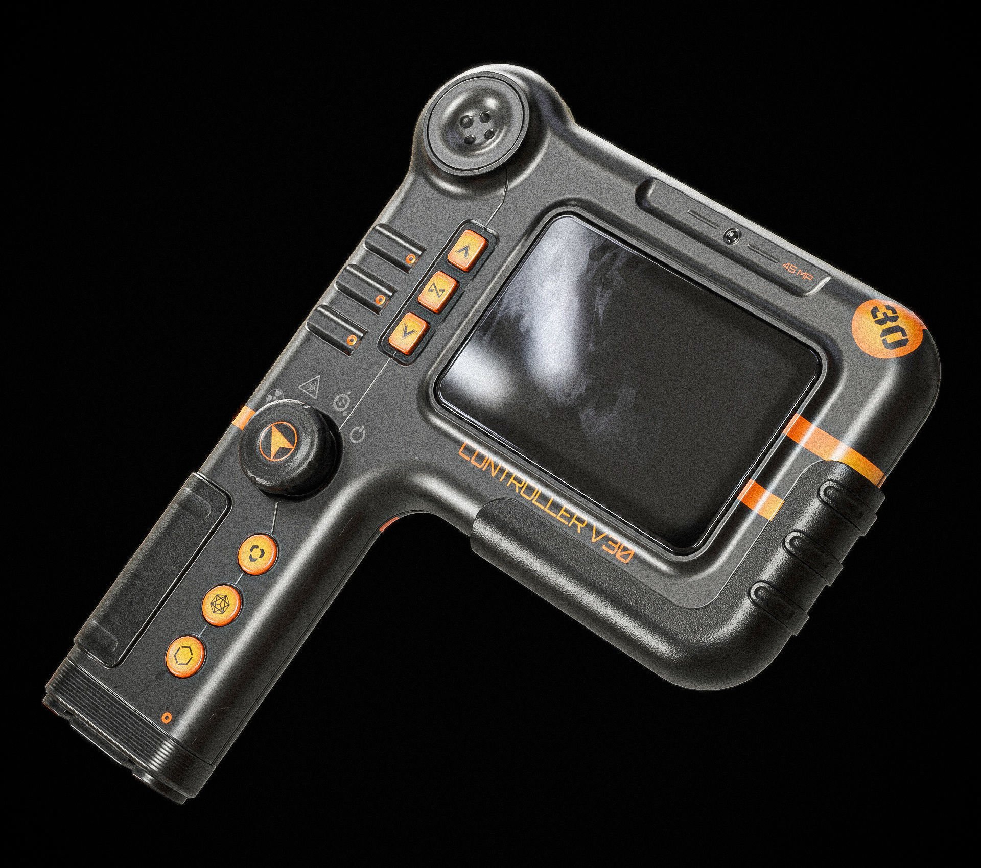 Sci-fi Controller V30 PBR Low-poly 3D model_4