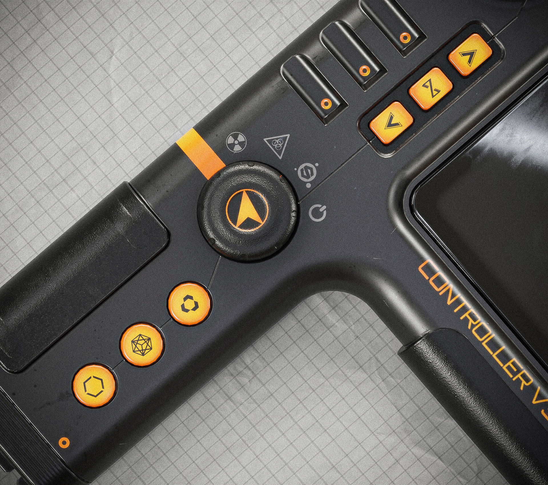 Sci-fi Controller V30 PBR Low-poly 3D model_12