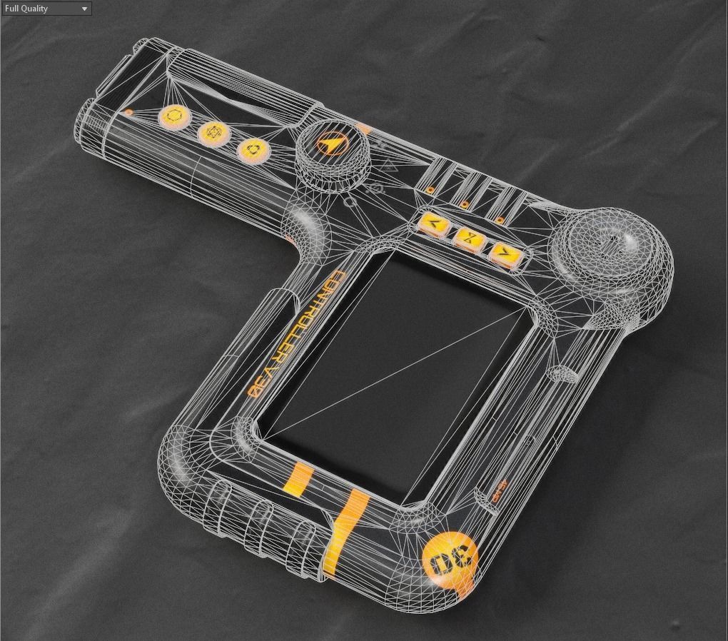Sci-fi Controller V30 PBR Low-poly 3D model_16