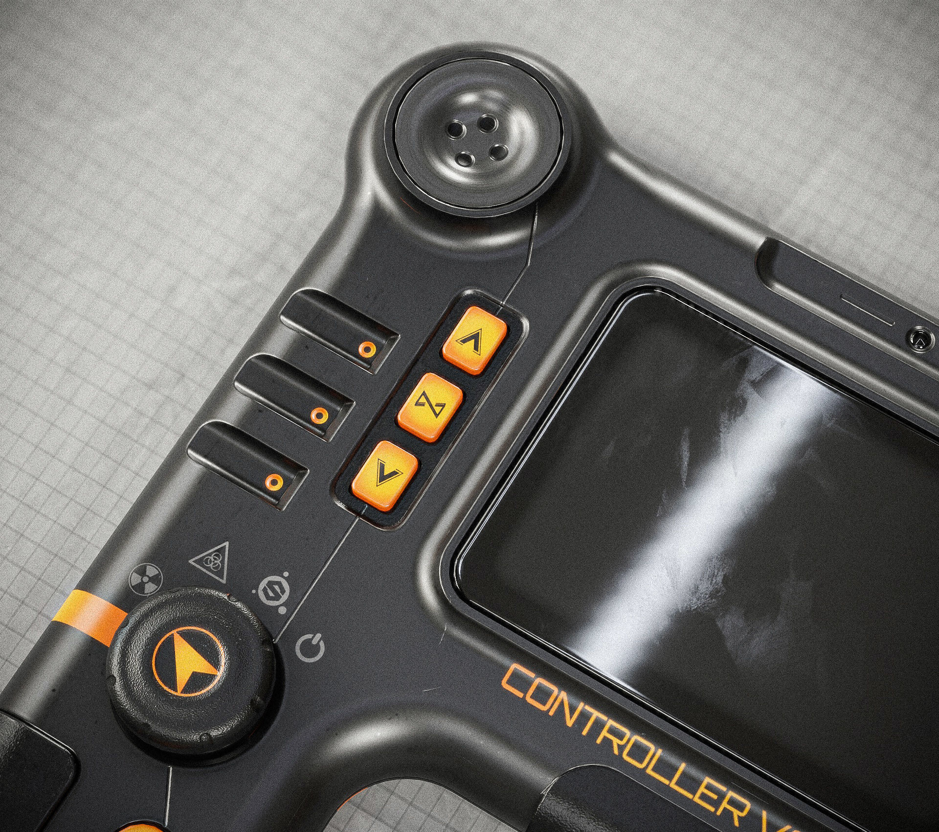 Sci-fi Controller V30 PBR Low-poly 3D model_5