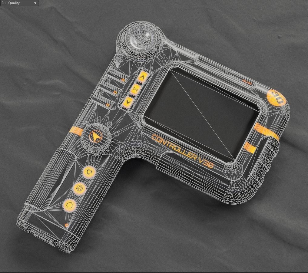 Sci-fi Controller V30 PBR Low-poly 3D model_15