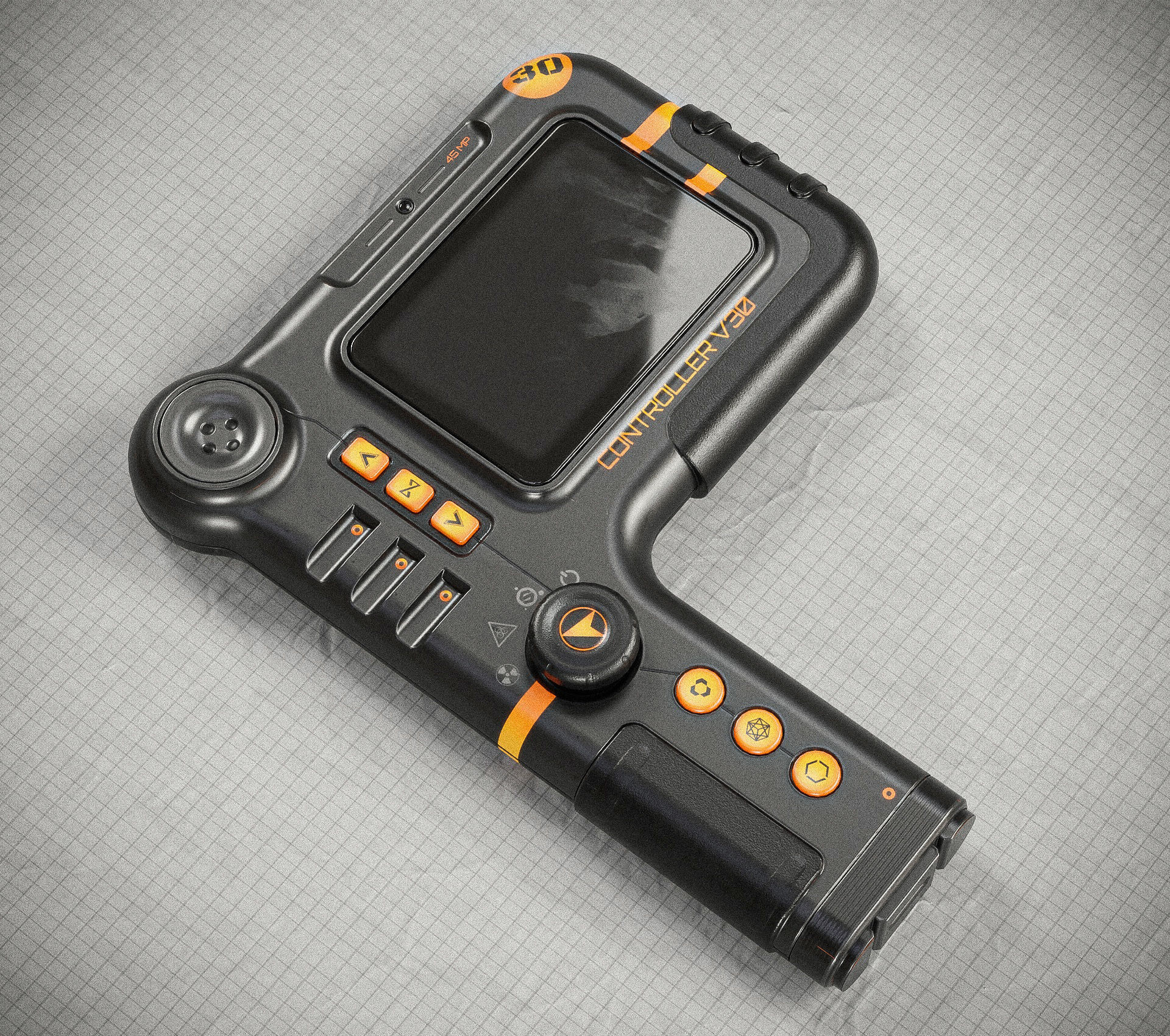 Sci-fi Controller V30 PBR Low-poly 3D model_2