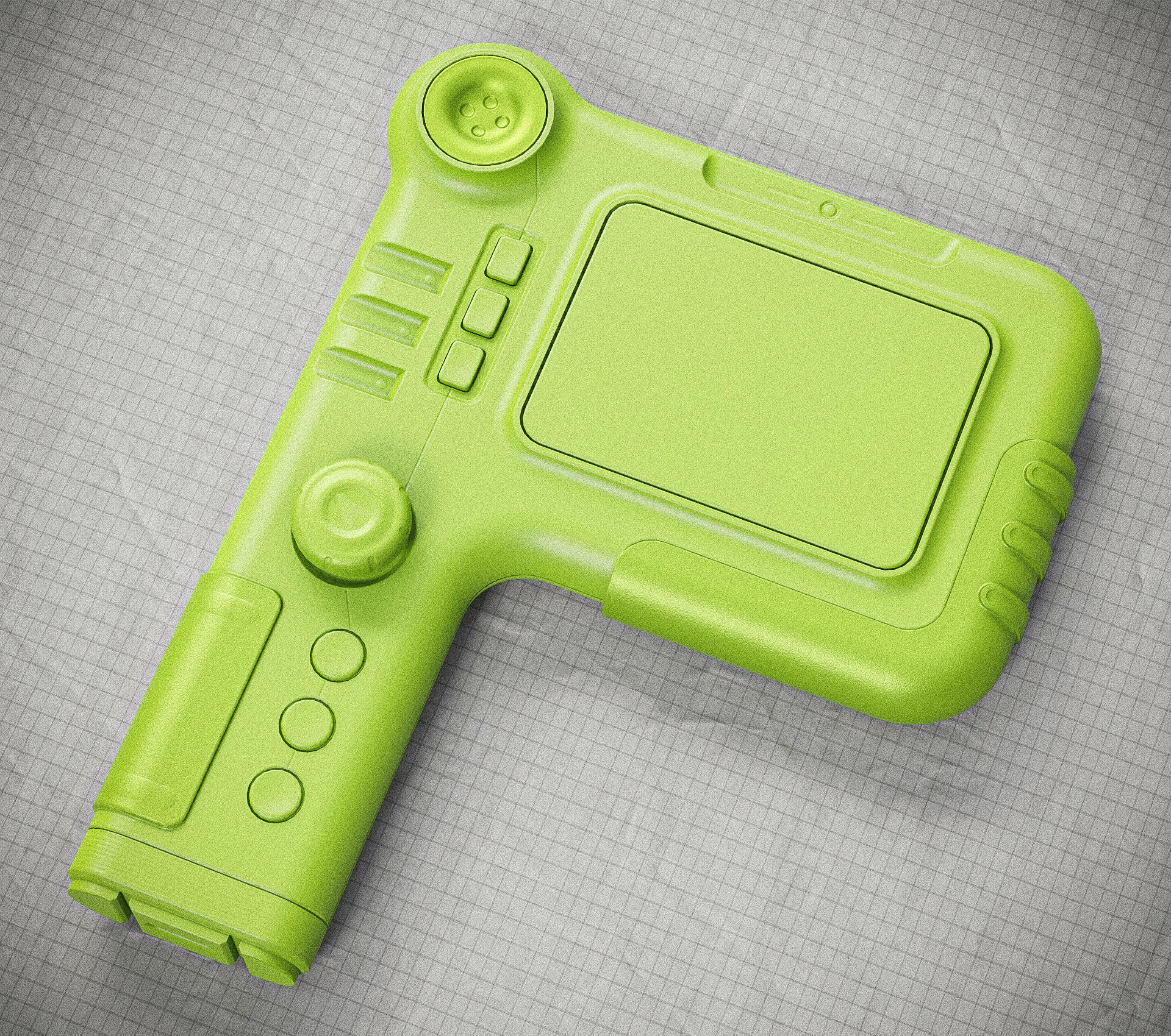 Sci-fi Controller V30 PBR Low-poly 3D model_13