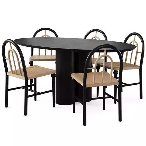 Dining Table Melton and Chair Fern