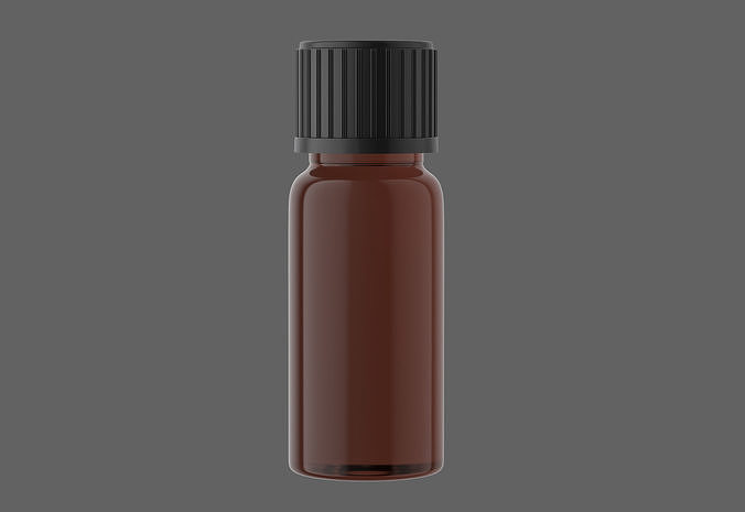 Glass Bottle Packaging medicine liquid container 3D model