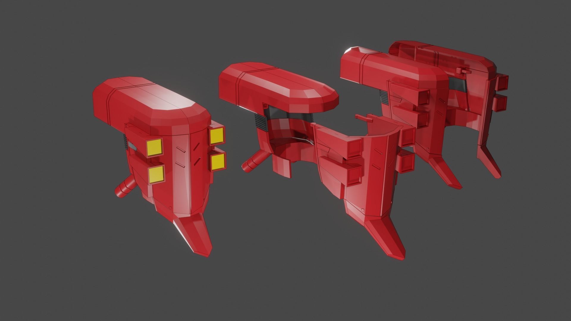 Bomb Rush Cyberfunk Reds Helmet 3D print model_4