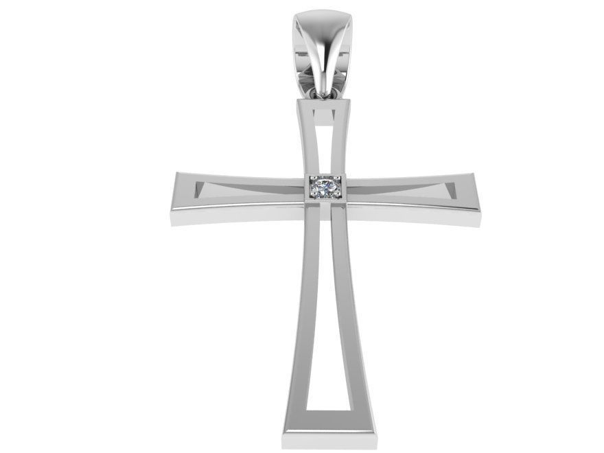 Cross Pendant 0500 3D print model_2