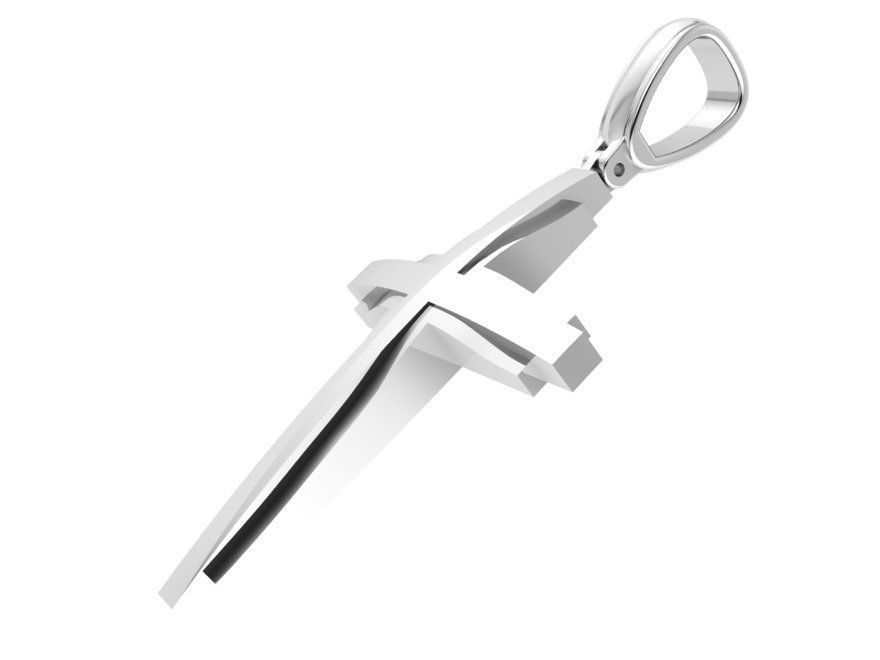 Cross Pendant 0501 3D print model_2