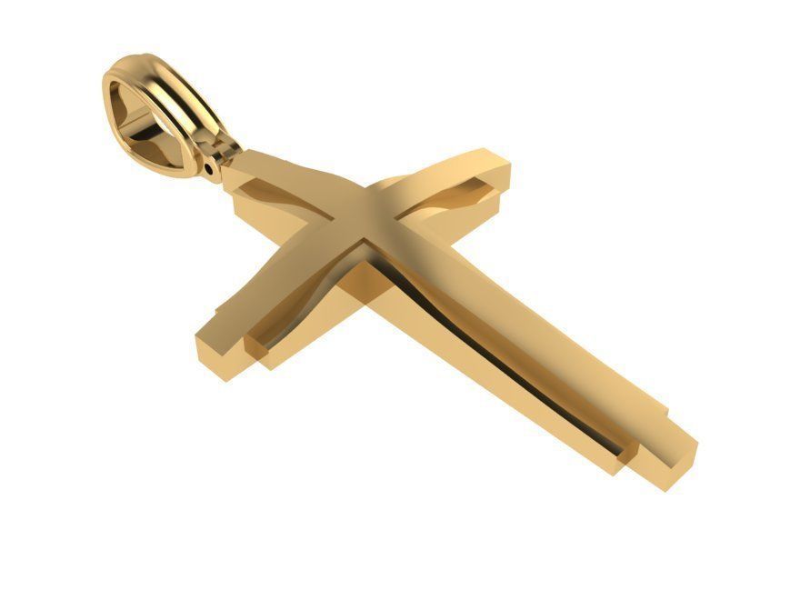 Cross Pendant 0501 3D print model_1