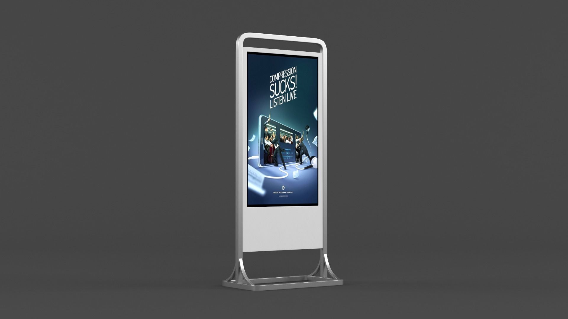 Electronic Kiosk 3D model_4
