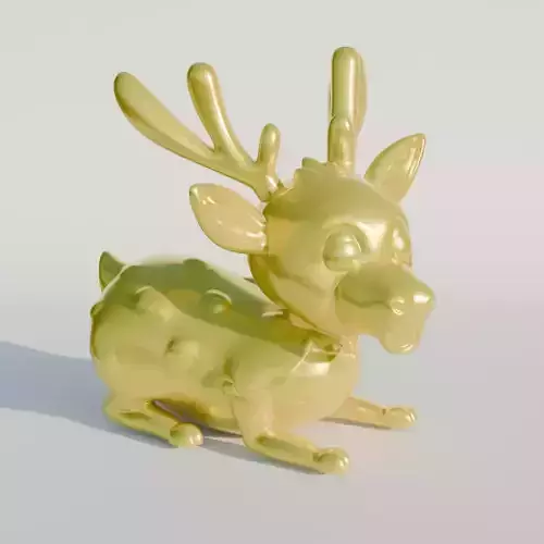 cute Deer 3D Model for Christmas Tree decoration  3D print model