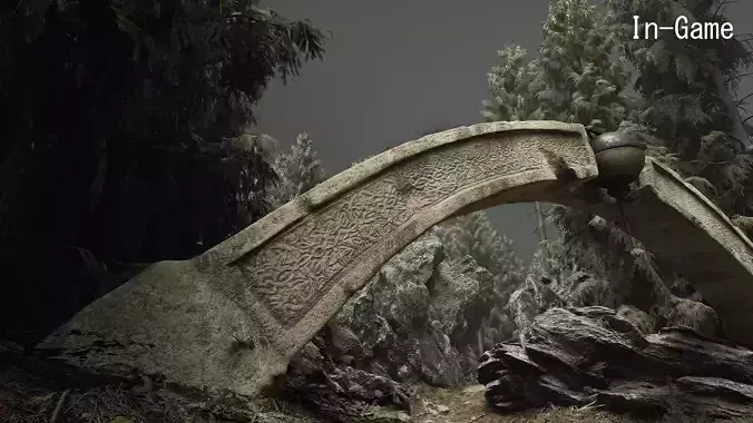 SandStone Arch with Ornaments