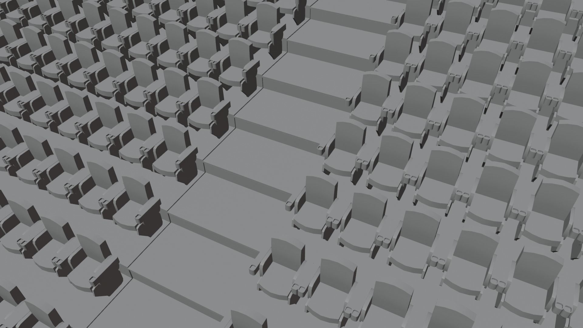 VR Cinema Low-poly 3D model_14