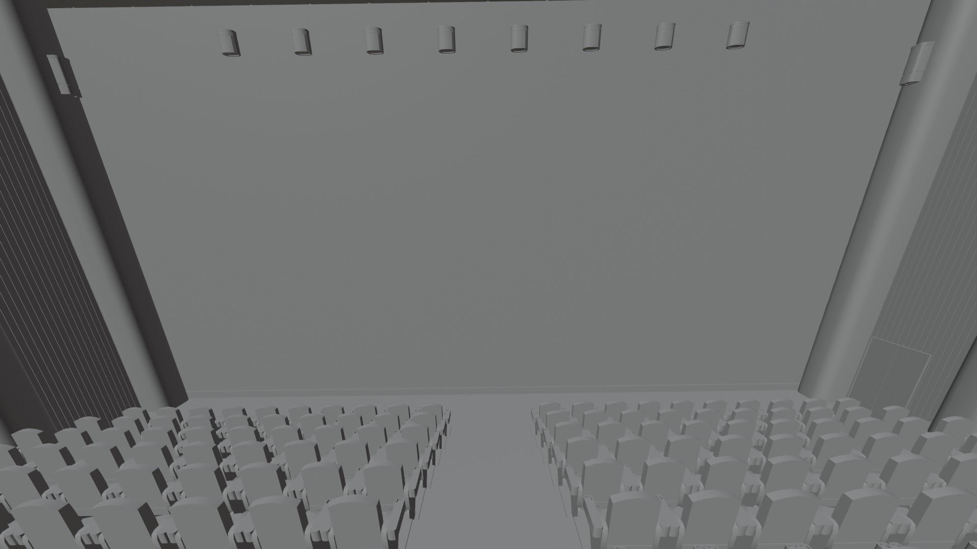 VR Cinema Low-poly 3D model_12