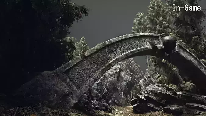 Stone Arch with Ornaments