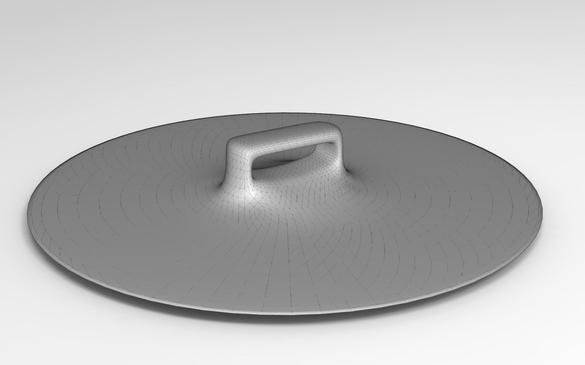 Pku Serving Board Low-poly 3D model_6