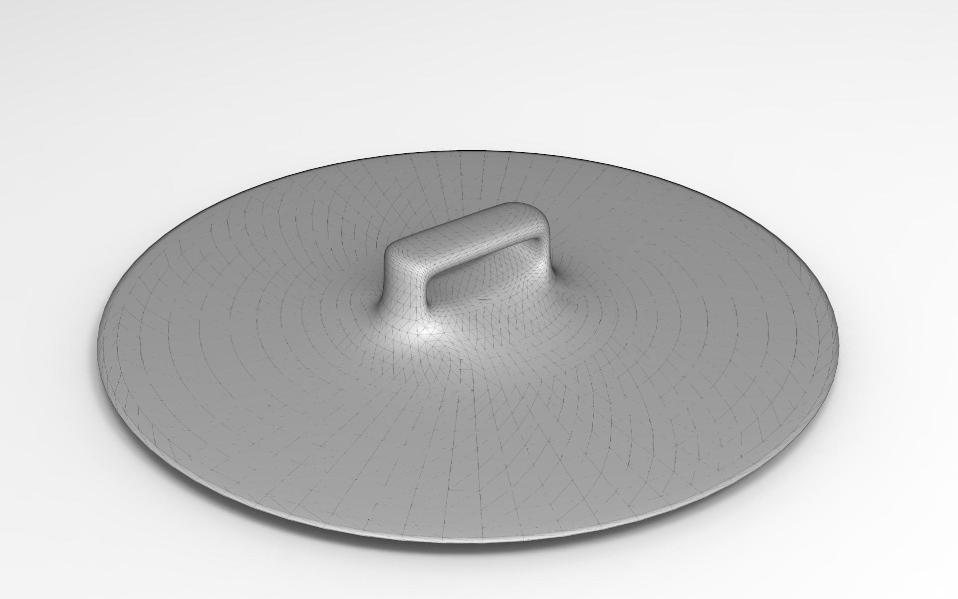 Pku Serving Board Low-poly 3D model_5