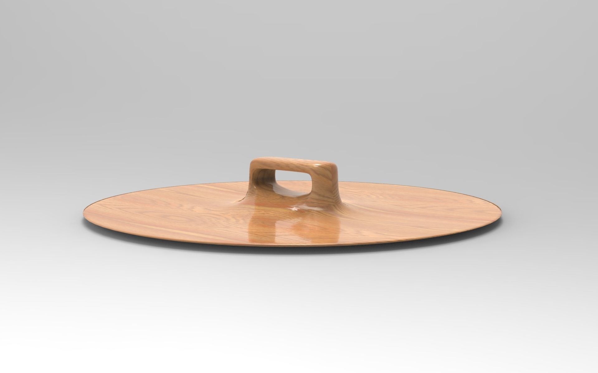 Pku Serving Board Low-poly 3D model_3
