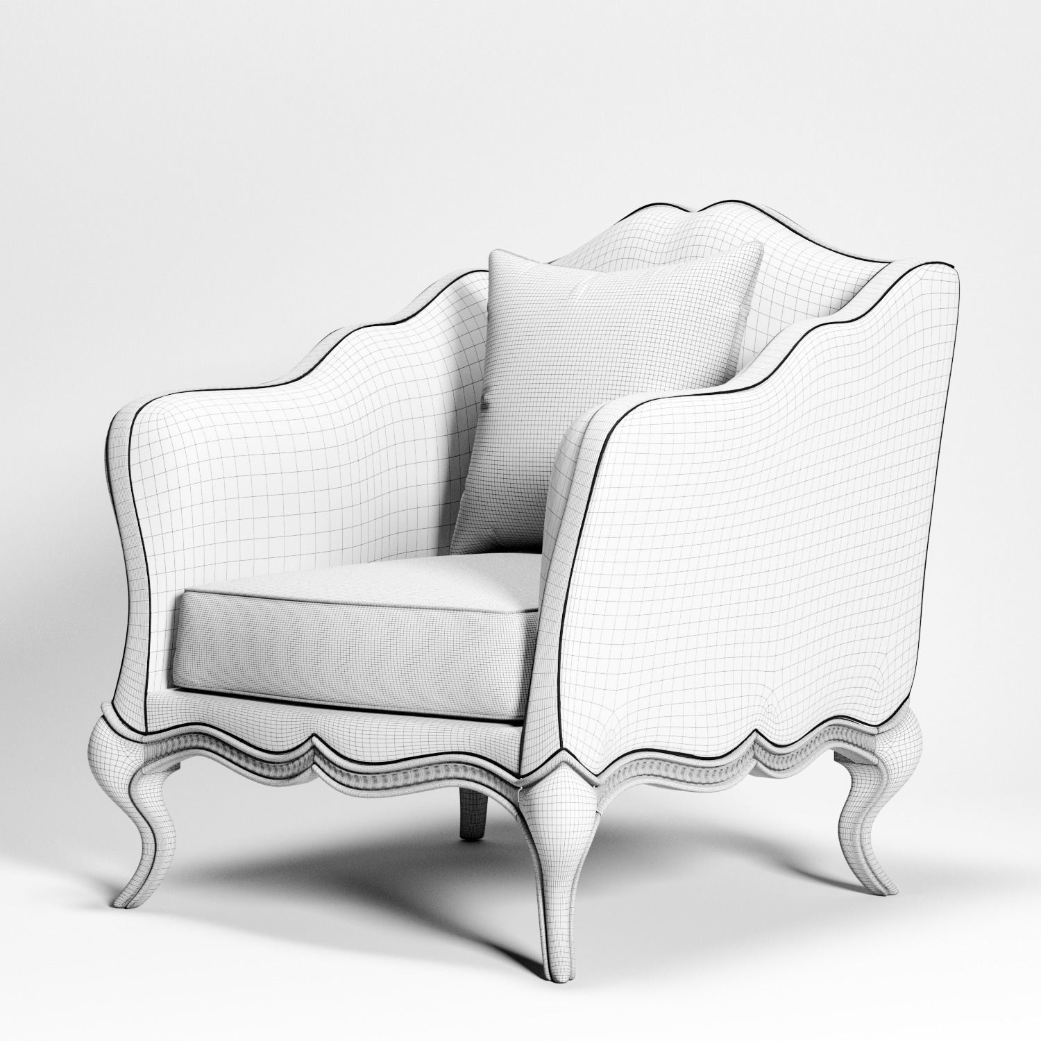 modern sofa 01 3D model_5