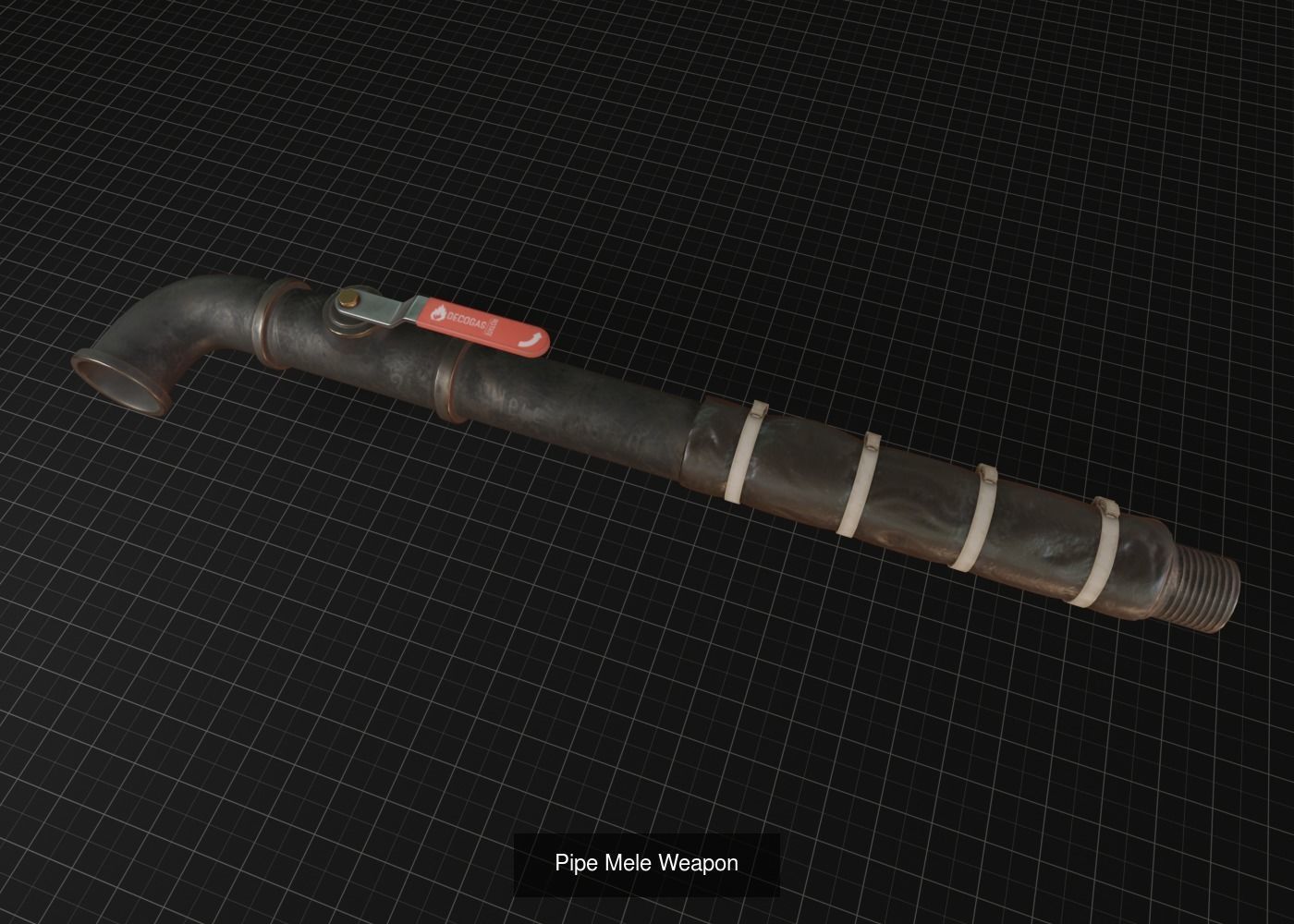 post-apocalyptic melee set 3D Model Collection_1